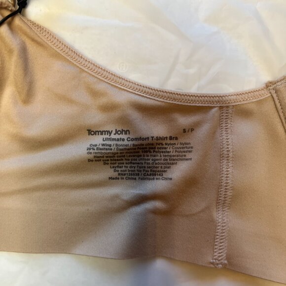 Tommy John Ultimate Comfort Wire-Free T-Shirt Bra 32C Paris Nude - Picture 4 of 9